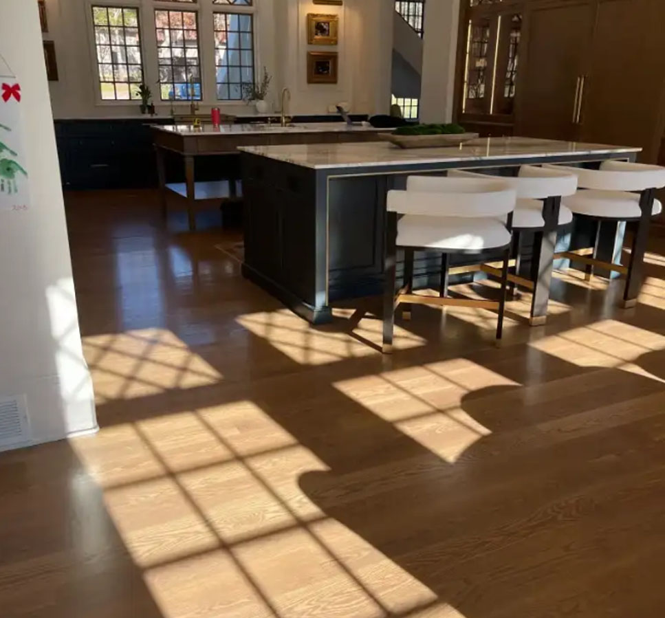Beautiful Hardwood Floor Installation In Modern Charlotte Home